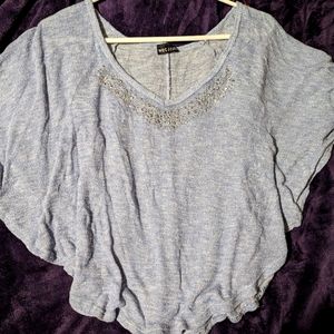 Flowy Lightweight Rhinestone shirt